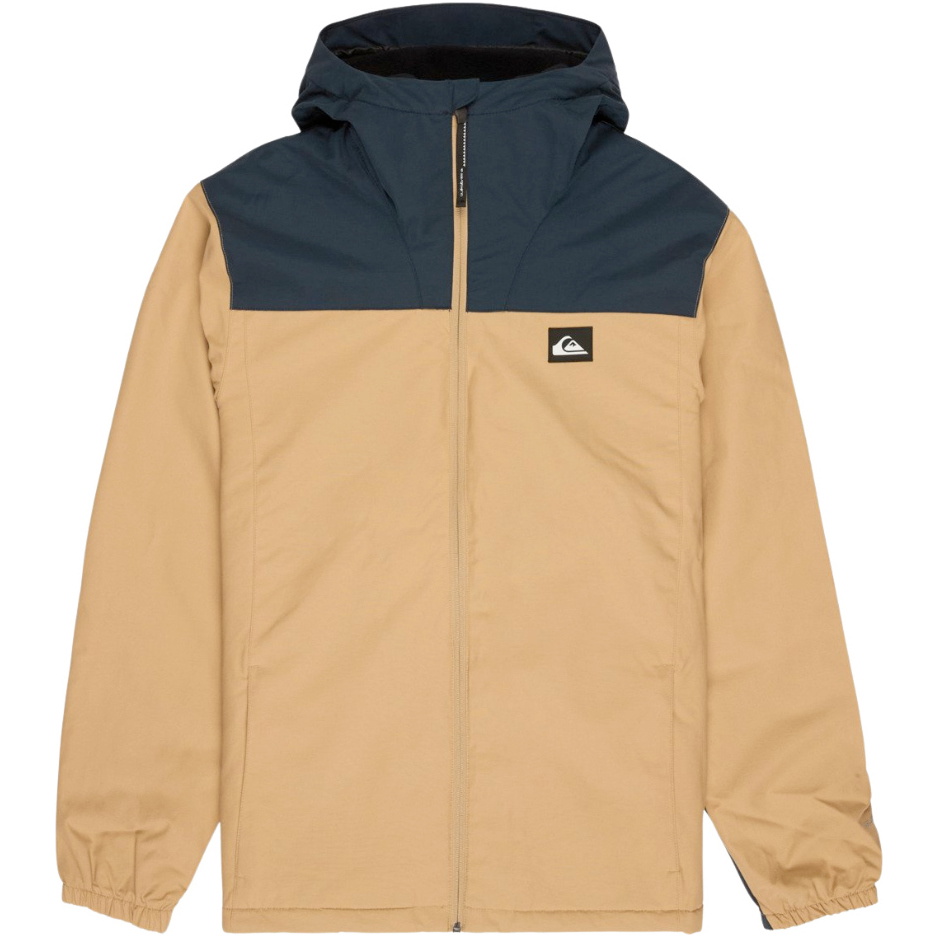 2026 Quiksilver Mens Overcast 3K Warm Waterproof Hooded Jacket EQYJK04202 - Dark Navy